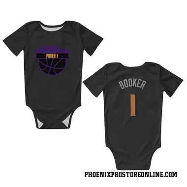 Black Phoenix Suns Devin Booker   Newborn & Infant Bodysuit