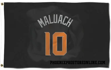 Black Phoenix Suns Khaman Maluach   Flag (3 X 5)