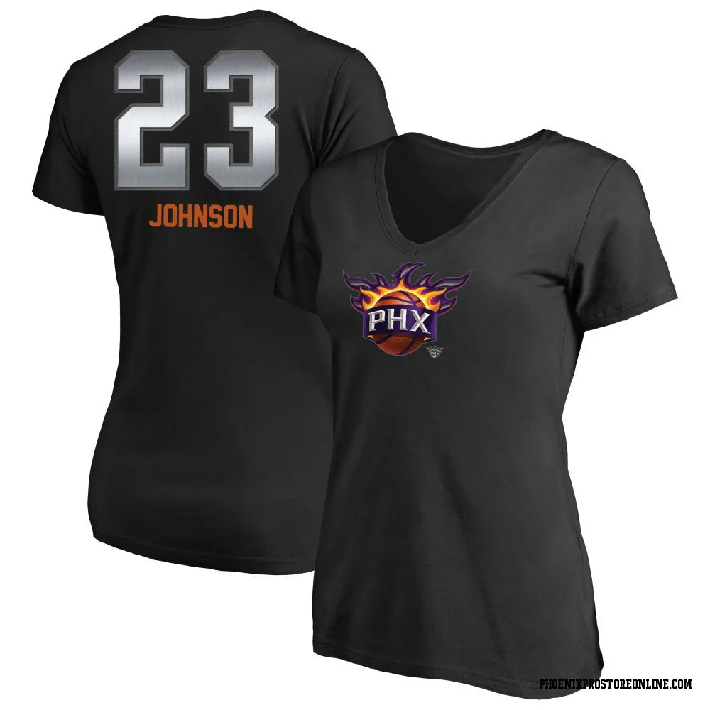 Black Women's Cameron Johnson Phoenix Suns Midnight Mascot T-Shirt