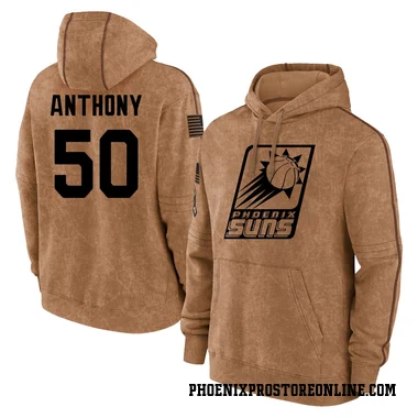 Brown Men's Cole Anthony Phoenix Suns 2023 Salute to Service Club Pullover Hoodie