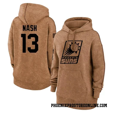 Brown Women's Steve Nash Phoenix Suns 2023 Salute to Service Pullover Hoodie