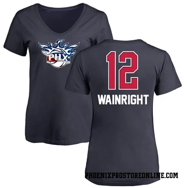 Navy Women's Ish Wainright Phoenix Suns Name and Number Banner Wave V-Neck T-Shirt