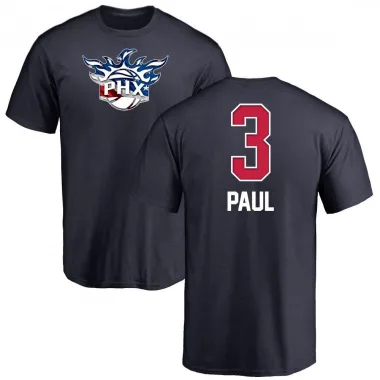 Navy Youth Chris Paul Phoenix Suns Name and Number Banner Wave T-Shirt