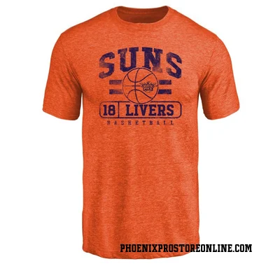 Orange Men's Isaiah Livers Phoenix Suns Baseline T-Shirt