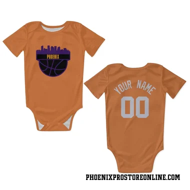 Orange Phoenix Suns Custom    Newborn & Infant Bodysuit