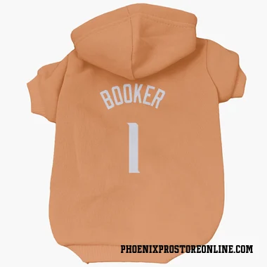 Orange Phoenix Suns Devin Booker   Dog & Cat Pet Hoodie