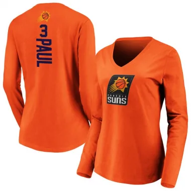 Orange Women's Chris Paul Phoenix Suns Backer Long Sleeve T-Shirt