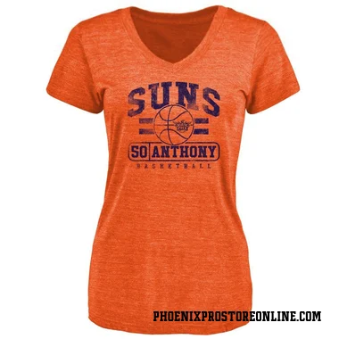 Orange Women's Cole Anthony Phoenix Suns Baseline T-Shirt
