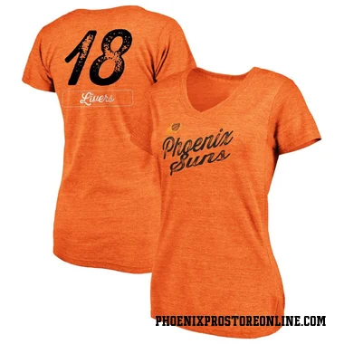 Orange Women's Isaiah Livers Phoenix Suns Sideline V-Neck T-Shirt
