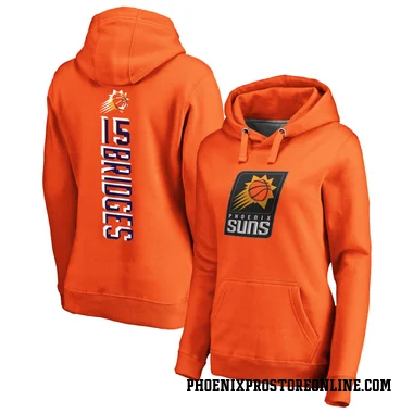 Orange Women's Jalen Bridges Phoenix Suns Branded Backer Pullover Hoodie