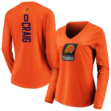 Orange Women's Torrey Craig Phoenix Suns Backer Long Sleeve T-Shirt