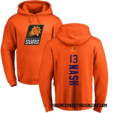 Orange Youth Steve Nash Phoenix Suns Branded Backer Pullover Hoodie