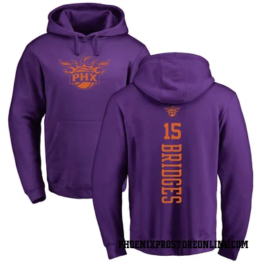 Purple Men's Jalen Bridges Phoenix Suns Branded One Color Backer Pullover Hoodie