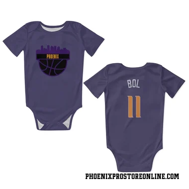 Purple Phoenix Suns Bol Bol   Newborn & Infant Bodysuit