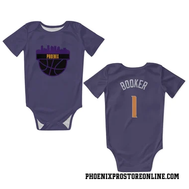 Purple Phoenix Suns Devin Booker   Newborn & Infant Bodysuit