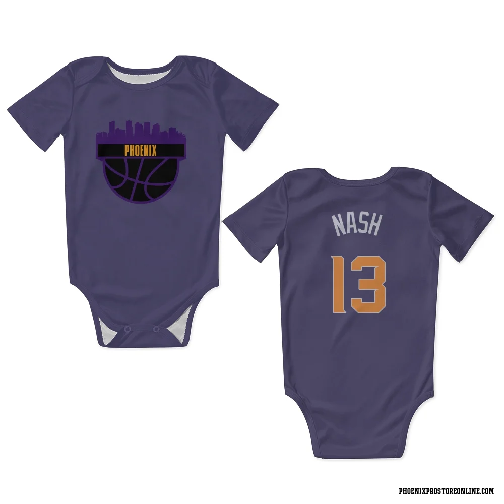 Purple Phoenix Suns Steve Nash   Newborn & Infant Bodysuit