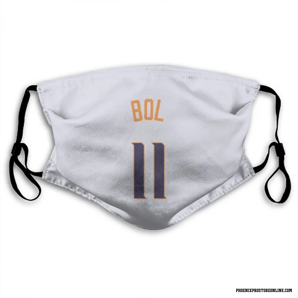 White Phoenix Suns Bol Bol    Face Mask