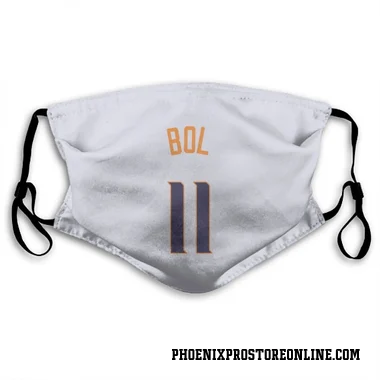 White Phoenix Suns Bol Bol    Face Mask