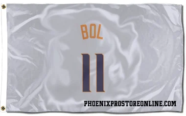 White Phoenix Suns Bol Bol    Flag (3 X 5)