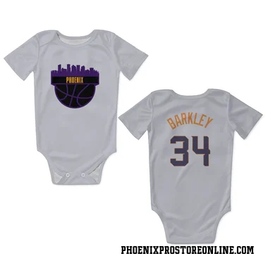 White Phoenix Suns Charles Barkley    Newborn & Infant Bodysuit