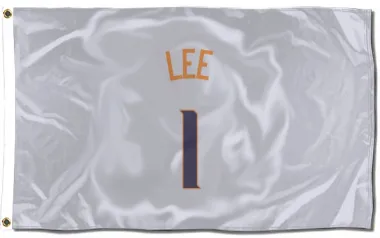 White Phoenix Suns Damion Lee    Flag (3 X 5)