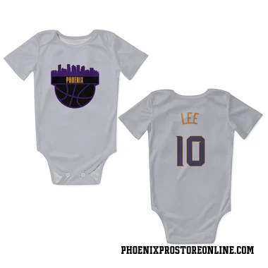White Phoenix Suns Damion Lee    Newborn & Infant Bodysuit
