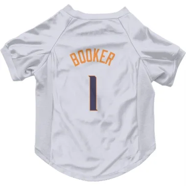 White Phoenix Suns Devin Booker    Dog & Cat Pet Jersey