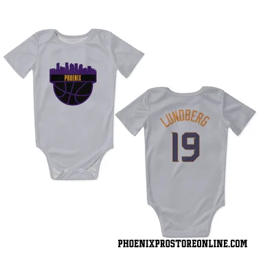 White Phoenix Suns Gabriel Lundberg    Newborn & Infant Bodysuit