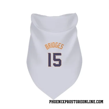 White Phoenix Suns Jalen Bridges    Dog & Cat Pet Bandana