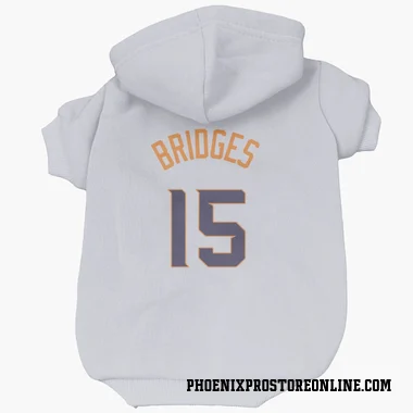 White Phoenix Suns Jalen Bridges    Dog & Cat Pet Hoodie