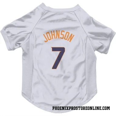 White Phoenix Suns Kevin Johnson    Dog & Cat Pet Jersey