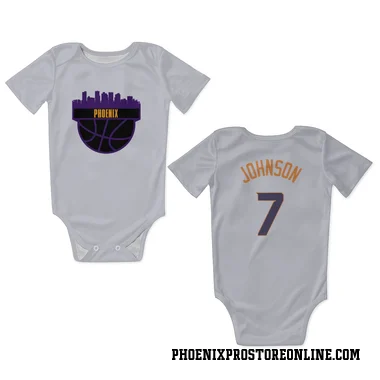 White Phoenix Suns Kevin Johnson    Newborn & Infant Bodysuit