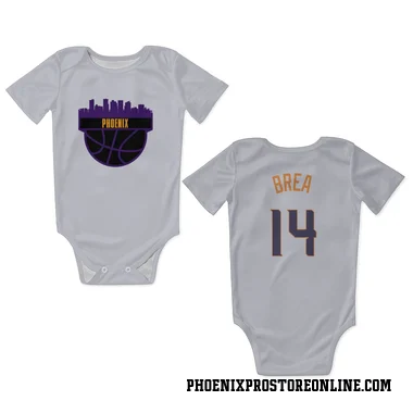 White Phoenix Suns Koby Brea    Newborn & Infant Bodysuit