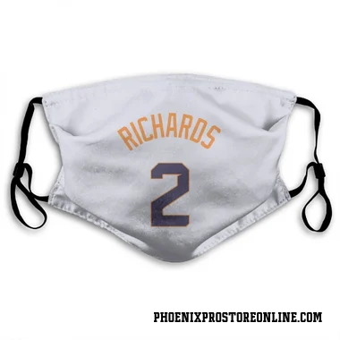 White Phoenix Suns Nick Richards    Face Mask