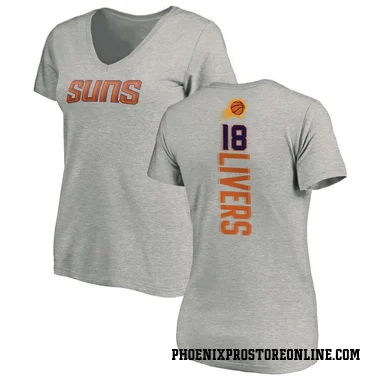 Women's Isaiah Livers Phoenix Suns Ash Backer T-Shirt