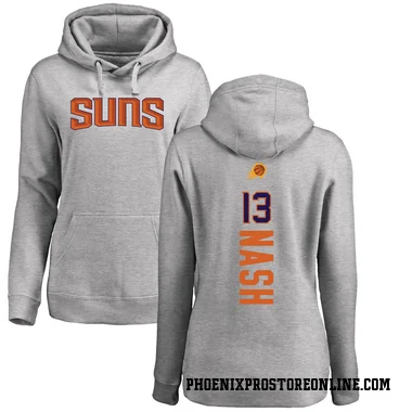 Women's Steve Nash Phoenix Suns Branded Ash Backer Pullover Hoodie